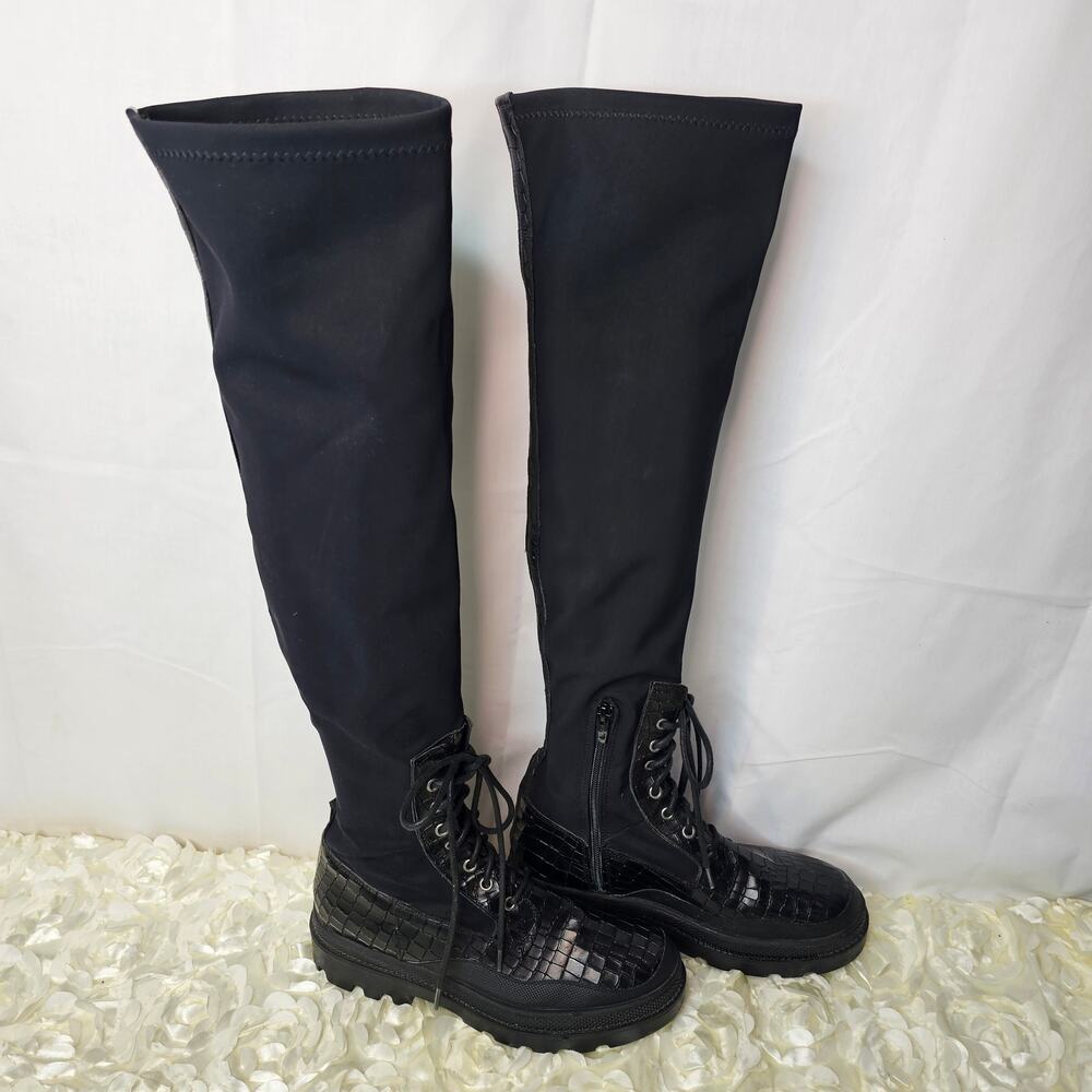 Free People Shoreditch overknee combat boot size 39/9 - Picture 3 of 13